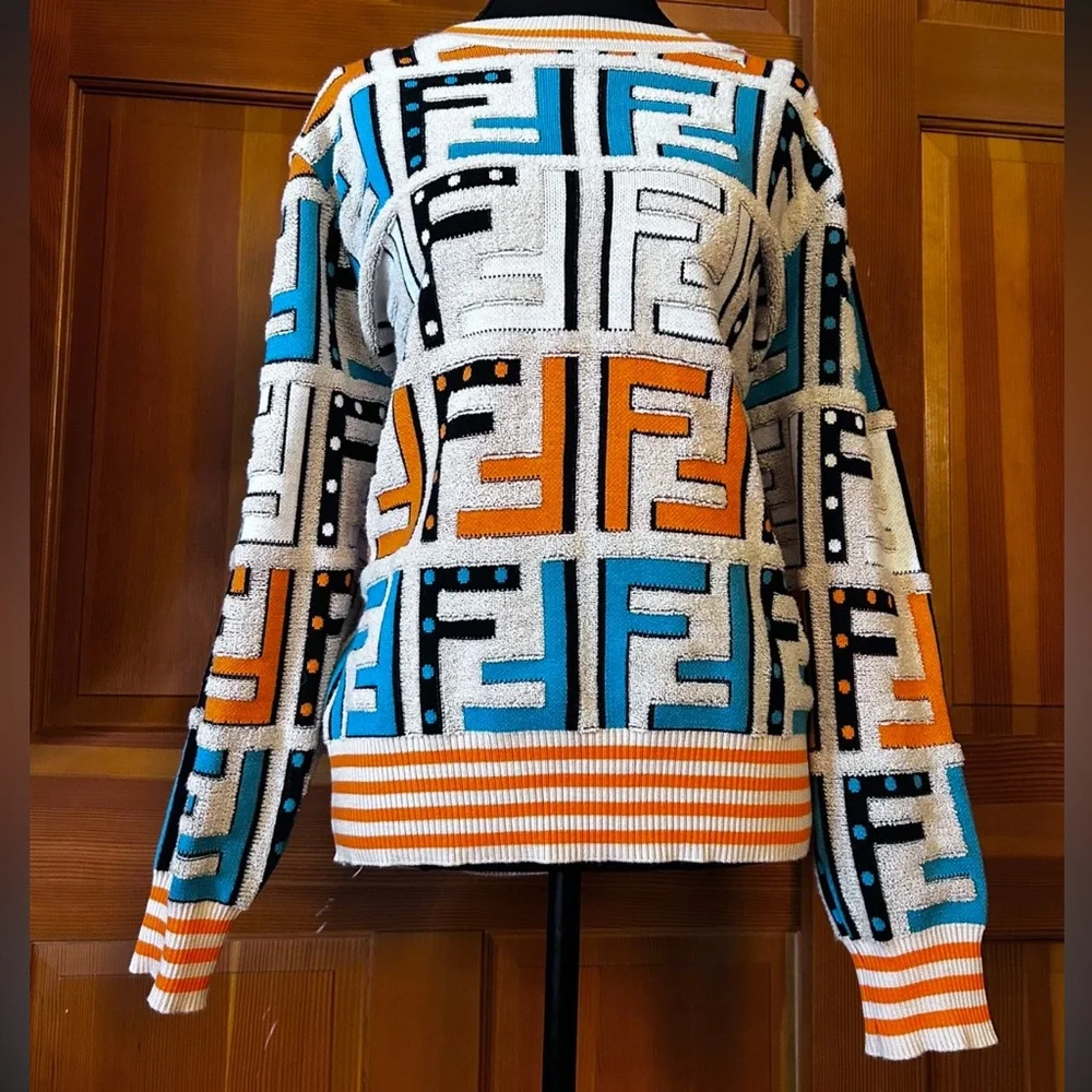 Multicolor Monogram Sweater - Picture 8 of 13